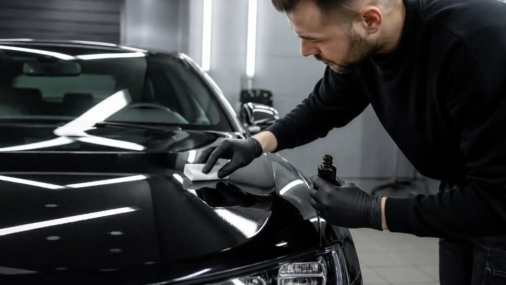 Нанесение нанопокрытия на кузов автомобиля