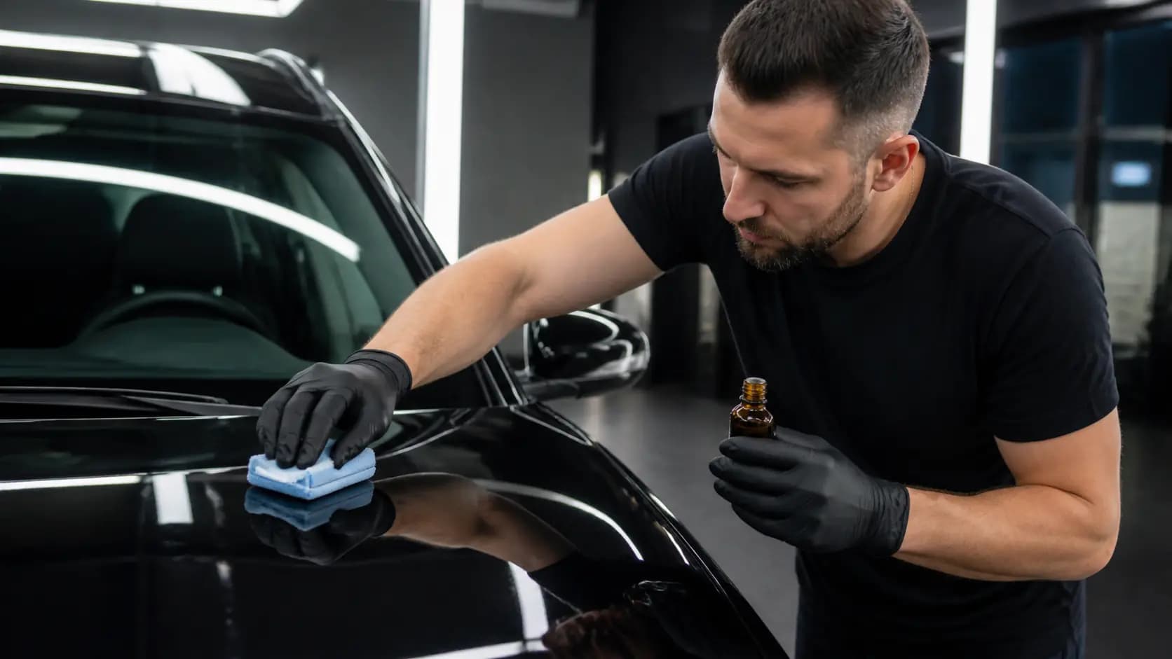 Нанесение покрытия Ceramic Pro Light на кузов автомобиля