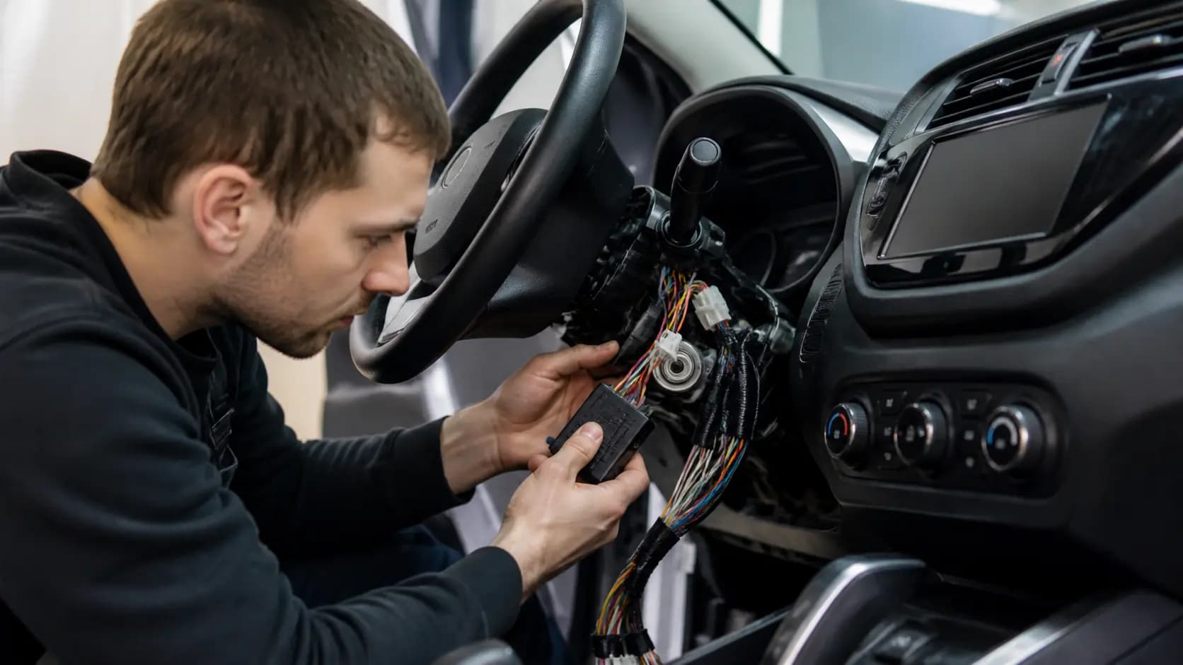 Установка автосигнализации в автосервисе